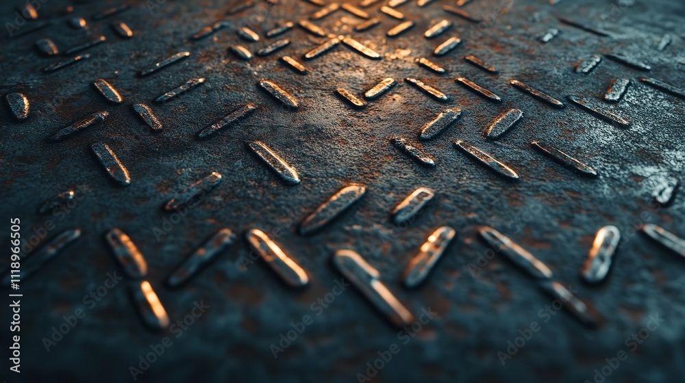 A detailed view of a decorative tile pattern on a floor. A detailed view of a decorative tile pattern on a floor.