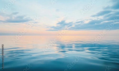 Wallpaper Mural Calm ocean waters reflecting a serene sky at sunset. Torontodigital.ca