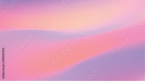 Soft orange purple gradient background with noise grain texture and empty space for dreamy, ethereal and delicate design