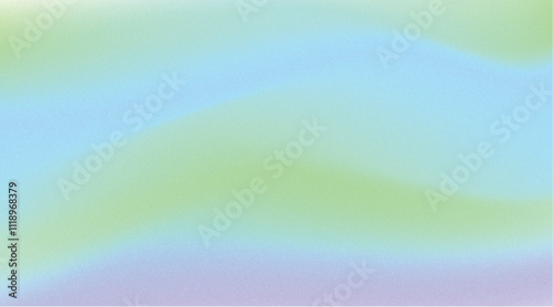 Dreamy pastel gradient background with grainy texture in green and purple colors for calming, soft and ethereal design