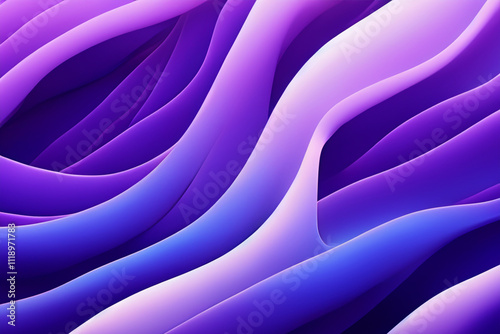 Soft and Dynamic Purple Waves in Motion