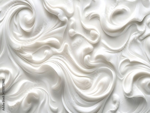 Elegance in Motion: A Dance of White Swirls