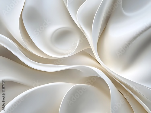 Elegance in Motion: A Dance of White Swirls