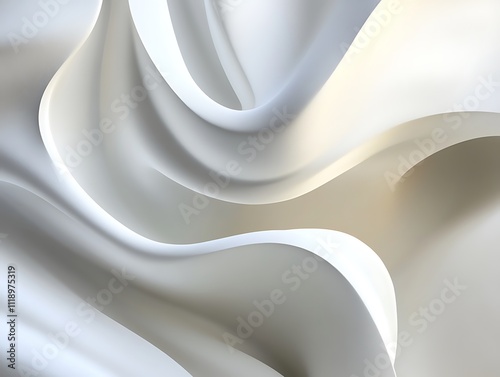 Elegance in Motion: A Dance of White Swirls