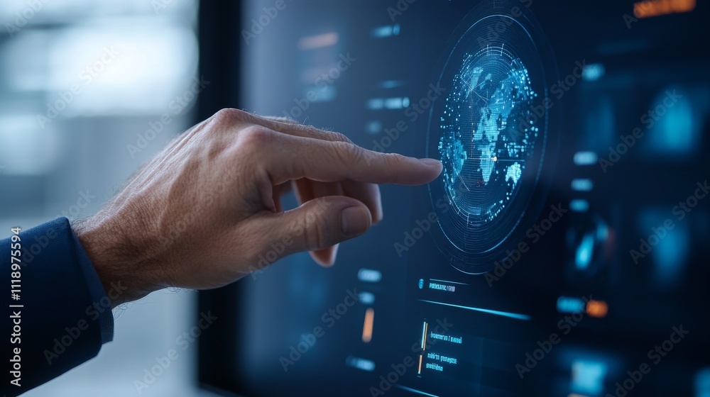 Interactive Digital Interface with AR Elements and Personalization Features Interactive Digital Interface with AR Elements and Personalization Features
