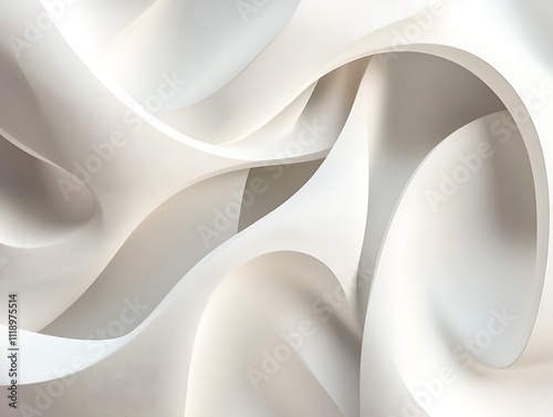Elegance in Motion: A Dance of White Swirls