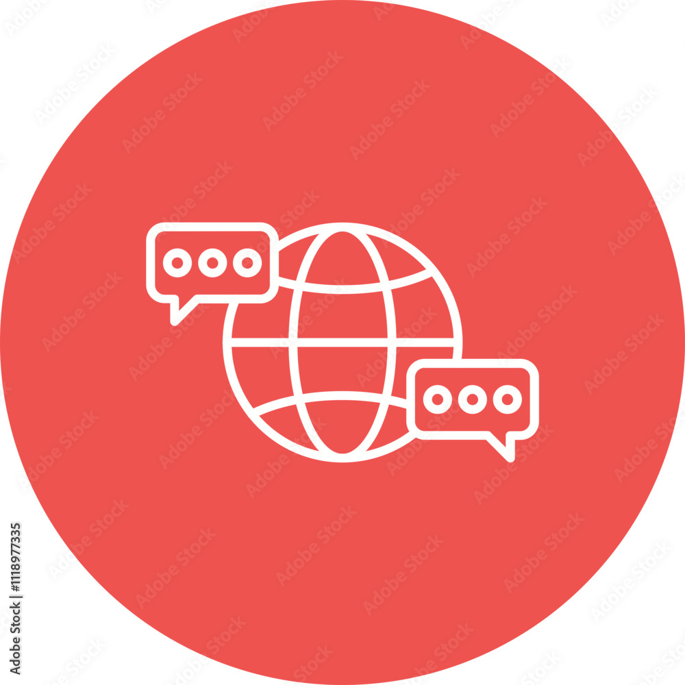 Global Communication Icon Global Communication Icon