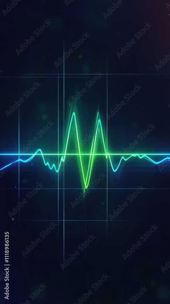 Visualizing Rhythmic Waves: Abstract Motion Graphics, Energy Flow, Neon Hues Visualizing Rhythmic Waves: Abstract Motion Graphics, Energy Flow, Neon Hues