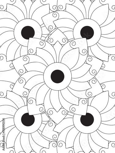 All these designs are hand-drawn and unique 
Flower Border is a Beautiful black-and-white illustration for aadult coloring book,
This is a printable Beautiful Zentangle Coloring page for KDP Interior, photo