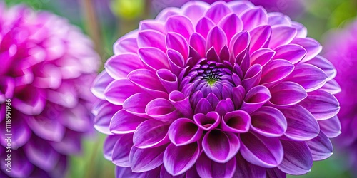 Macro shot of a vibrant dahlia elma purple flower, dahlia, elma, purple, flower, macro, close-up, detail, petal, nature, vibrant