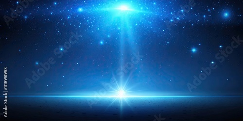 Wallpaper Mural Blue light background illuminating the night sky, blue, light, background, night, sky, illuminated, glow, neon, urban Torontodigital.ca