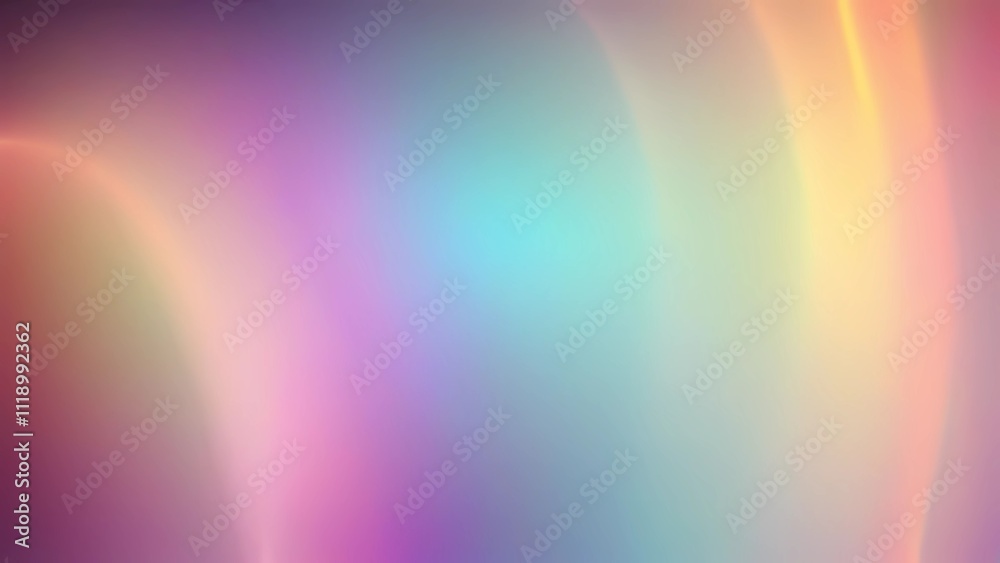 Soft Glowing Arcs in Rainbow Hues Framing a Minimalist Design Soft Glowing Arcs in Rainbow Hues Framing a Minimalist Design
