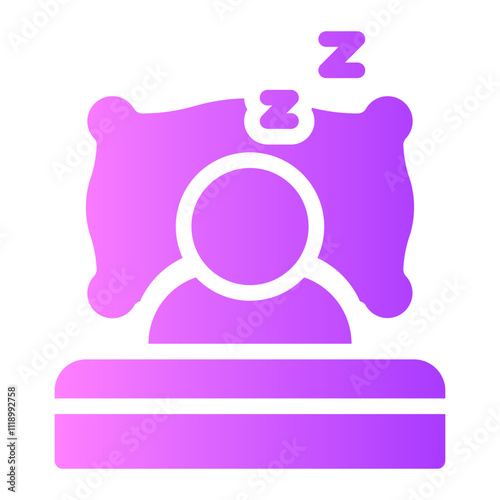 sleeping gradient icon