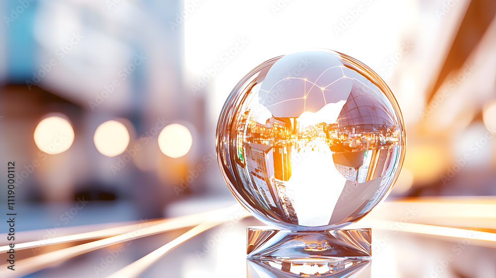 Abstract illustration visualized a Future energy for new economy concept. Stylized glowing earth globe with energy rays indicating vision for new beginning. Abstract illustration visualized a Future energy for new economy concept. Stylized glowing earth globe with energy rays indicating vision for new beginning.