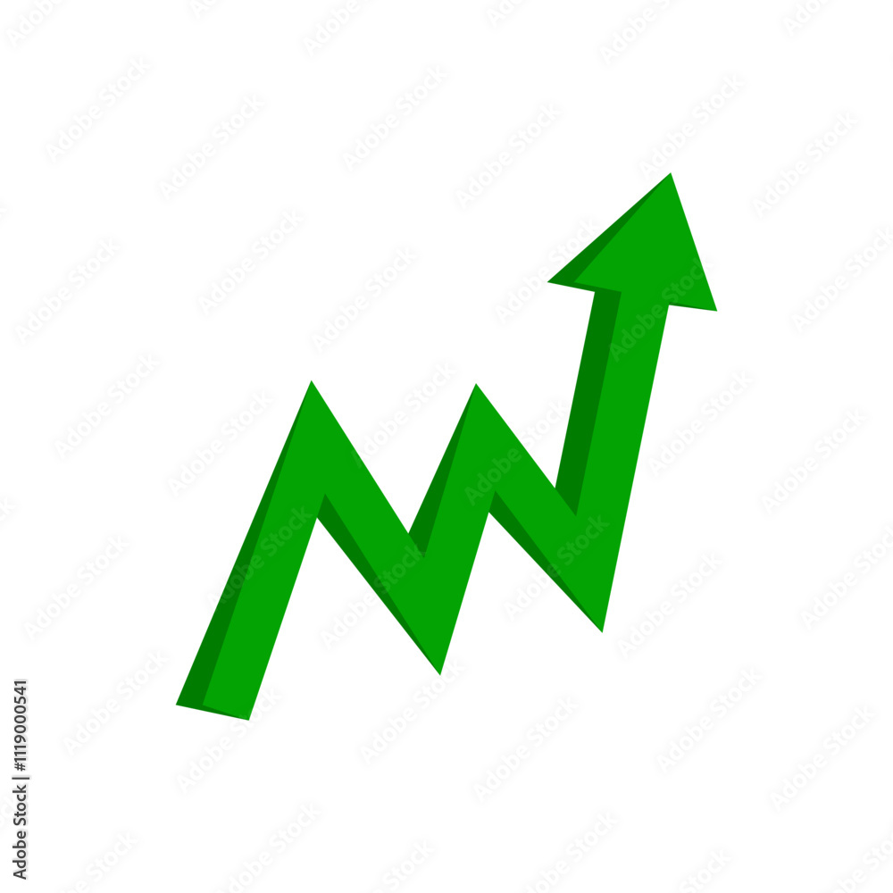 green arrow up growing graph icon green arrow up growing graph icon