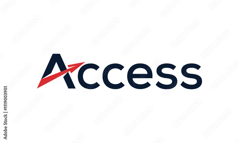 typography font access logo design vector typography font access logo design vector