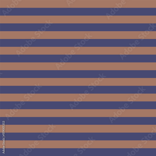 Mocha brown and dusk blue colors striped pattern. Design for banner, poster, card, cover, party invitation, wallpaper, textile, fabric.