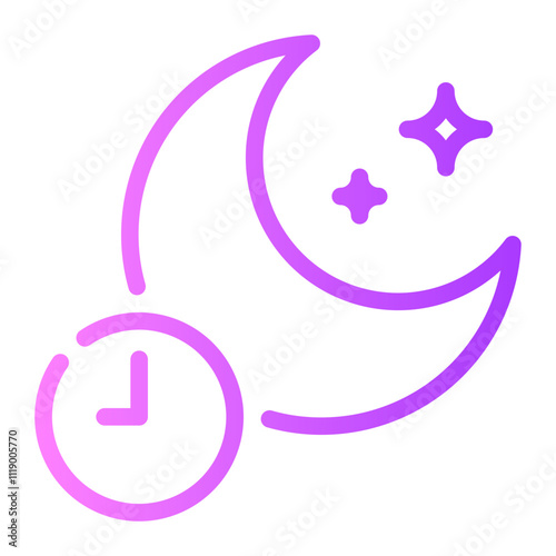 moon gradient icon
