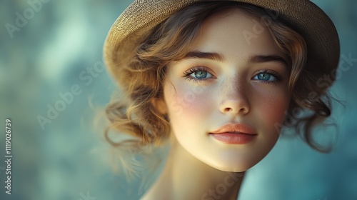 This happy birthday greeting card features a vintage style, evoking a sense of timeless elegance