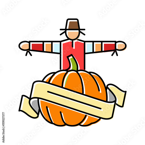 fall festivals autumn color icon vector. fall festivals autumn sign. isolated symbol illustration