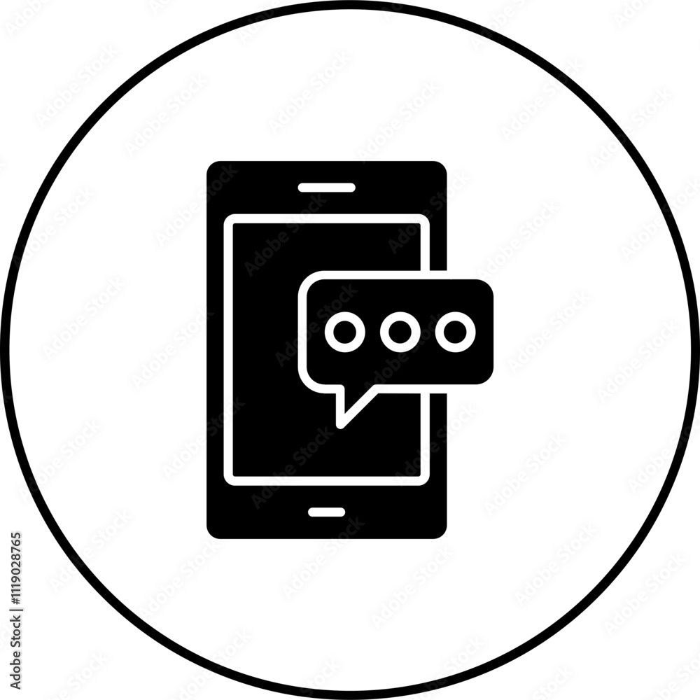 Mobile Chat Icon Mobile Chat Icon