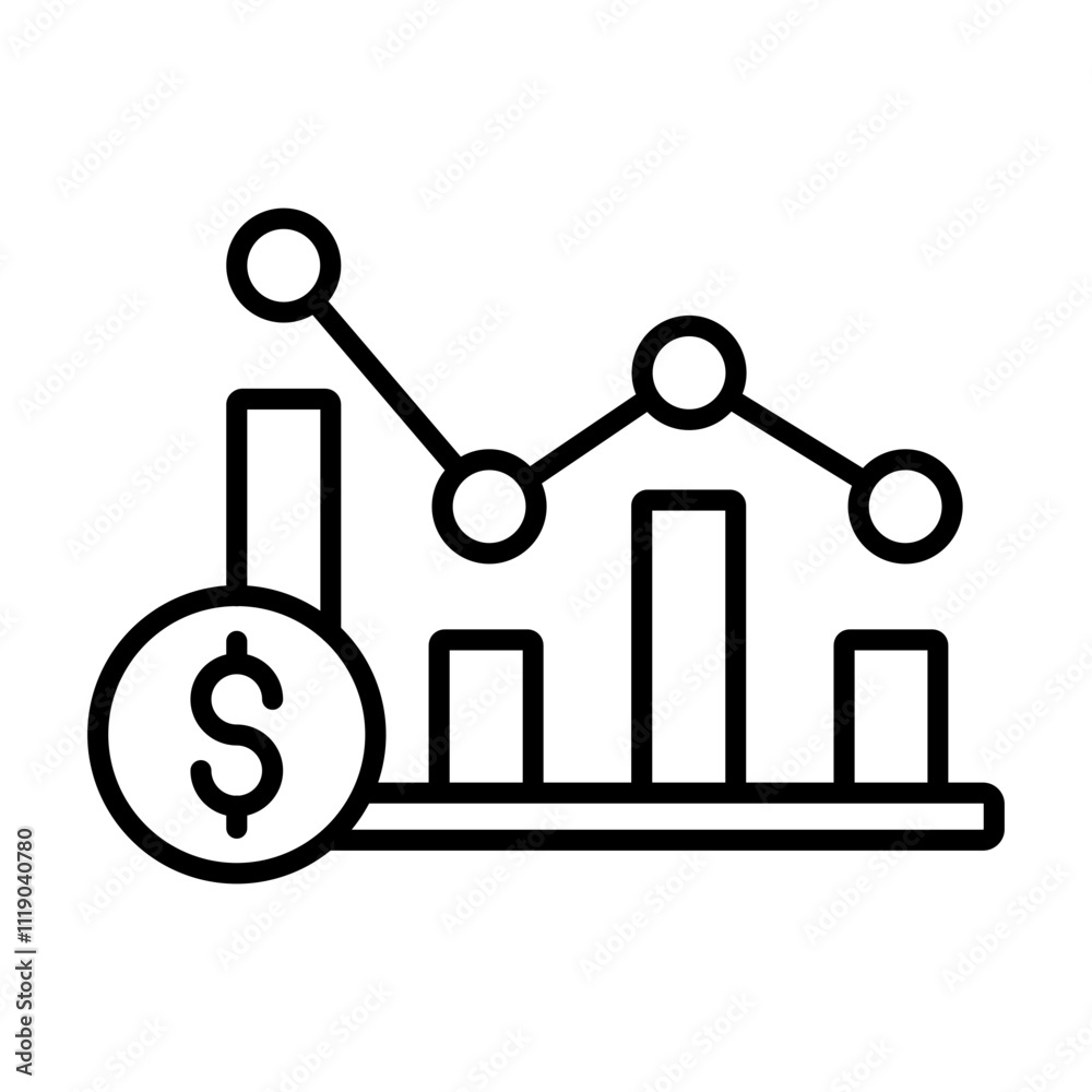 Loss Chart Icon Loss Chart Icon