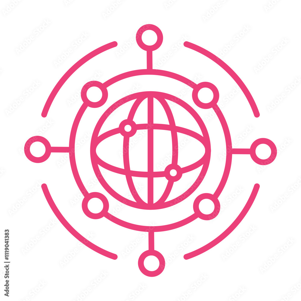Global Network Icon Global Network Icon