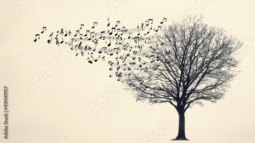Music Tree:  A solitary tre...