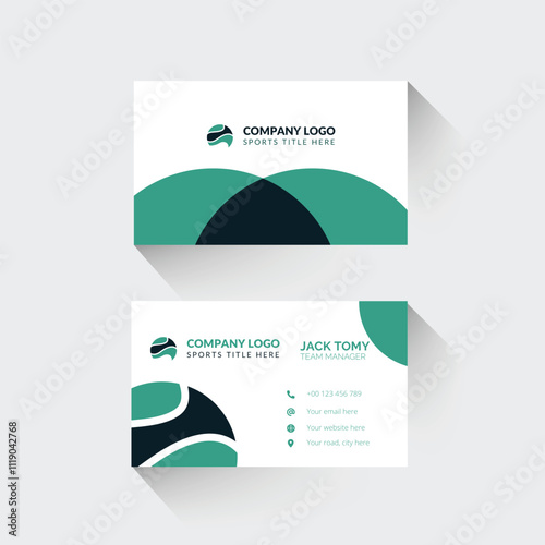 Creative basketball and sports style business card template design for sports lovers.