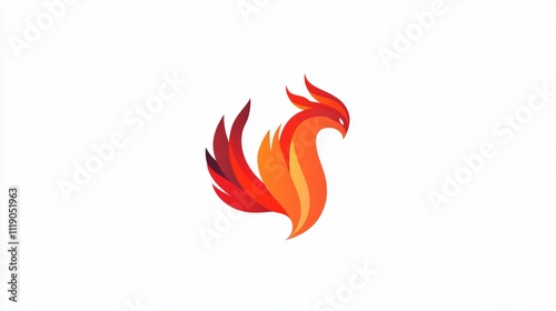 Captivating logo featuring a powerful phoenix