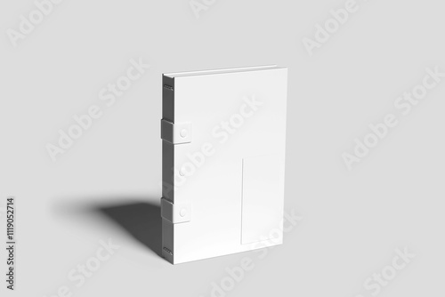 Blank book mockup with grey background to showcase your design to clients