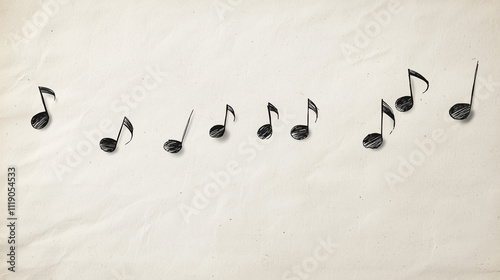 Musical Notes on Vintage Paper