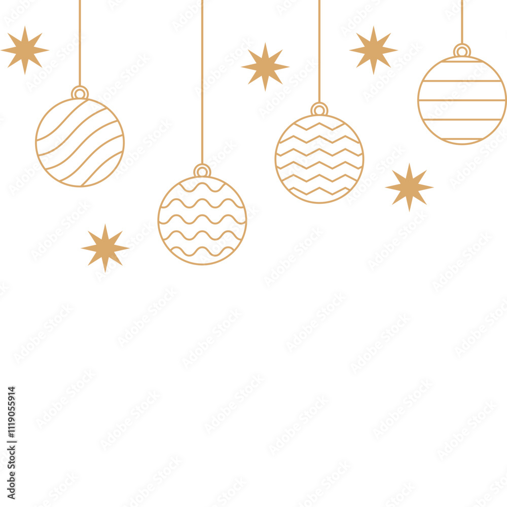 Fototapeta premium Christmas Ball Header