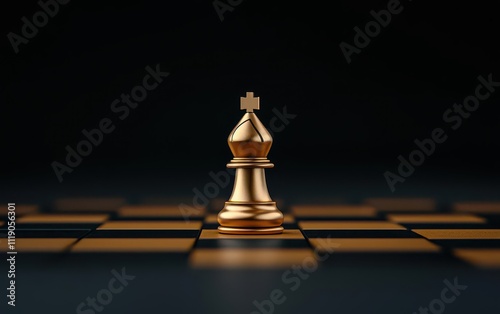 economic windfall concept. A chessboard with golden financial symbols as pieces, representing strategic profit maximization
