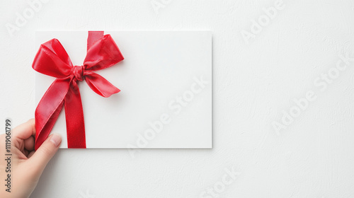 Red Ribbon Invitation: Eleg...