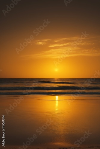 araffes are walking on the beach at sunset with a surfboard