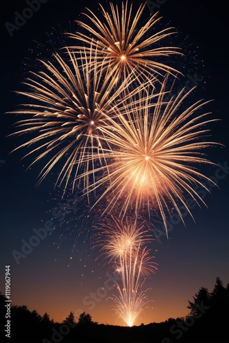 fireworks are lit up in the sky above a lake at night