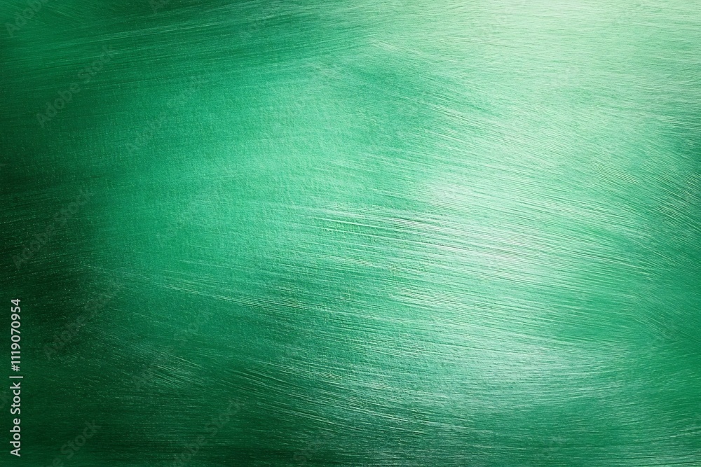 Fototapeta premium Brushed Emerald Metal Texture for Abstract Background Design