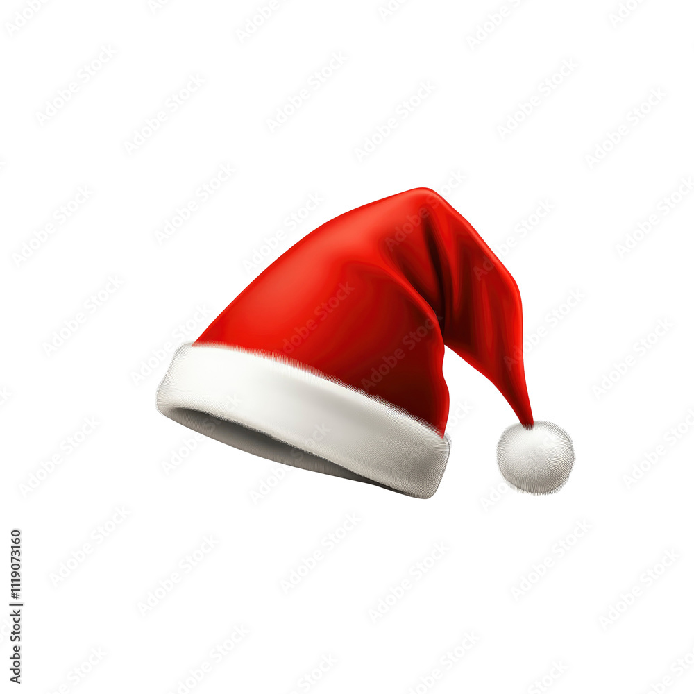 Santa Hat, Christmas Hat, Festive Red Hat with White Trim, Holiday Season Headwear Santa Hat, Christmas Hat, Festive Red Hat with White Trim, Holiday Season Headwear