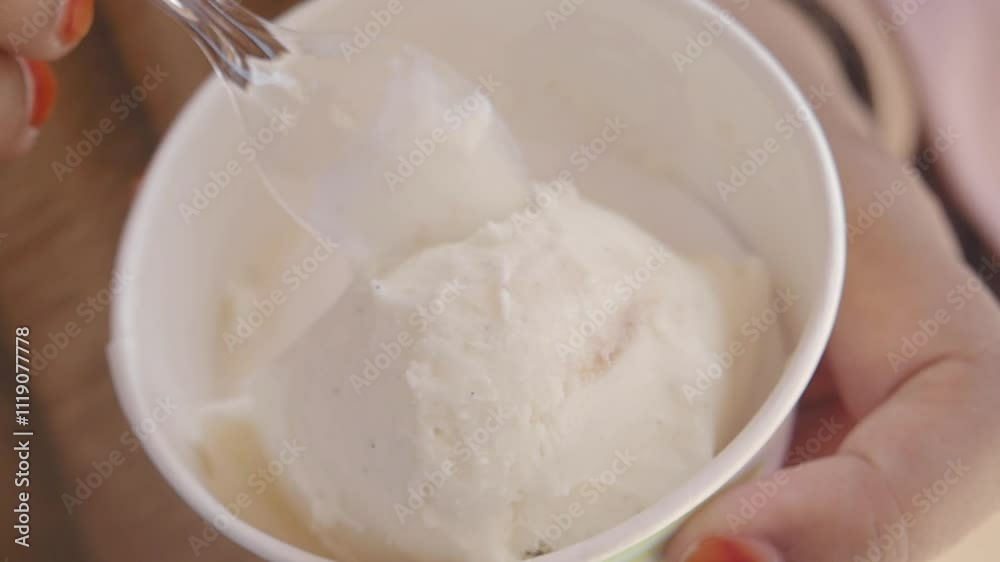 Indulge in Deliciously Creamy Ice Cream Served Refreshingly in a Cup Indulge in Deliciously Creamy Ice Cream Served Refreshingly in a Cup