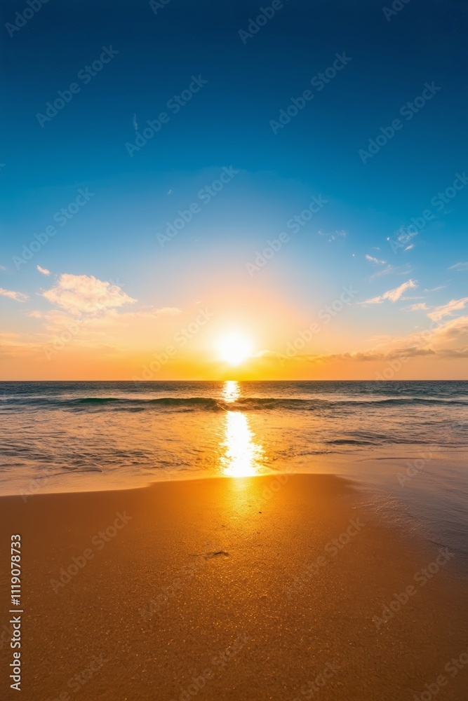 arafed view of a beach with a sunset and a wave arafed view of a beach with a sunset and a wave