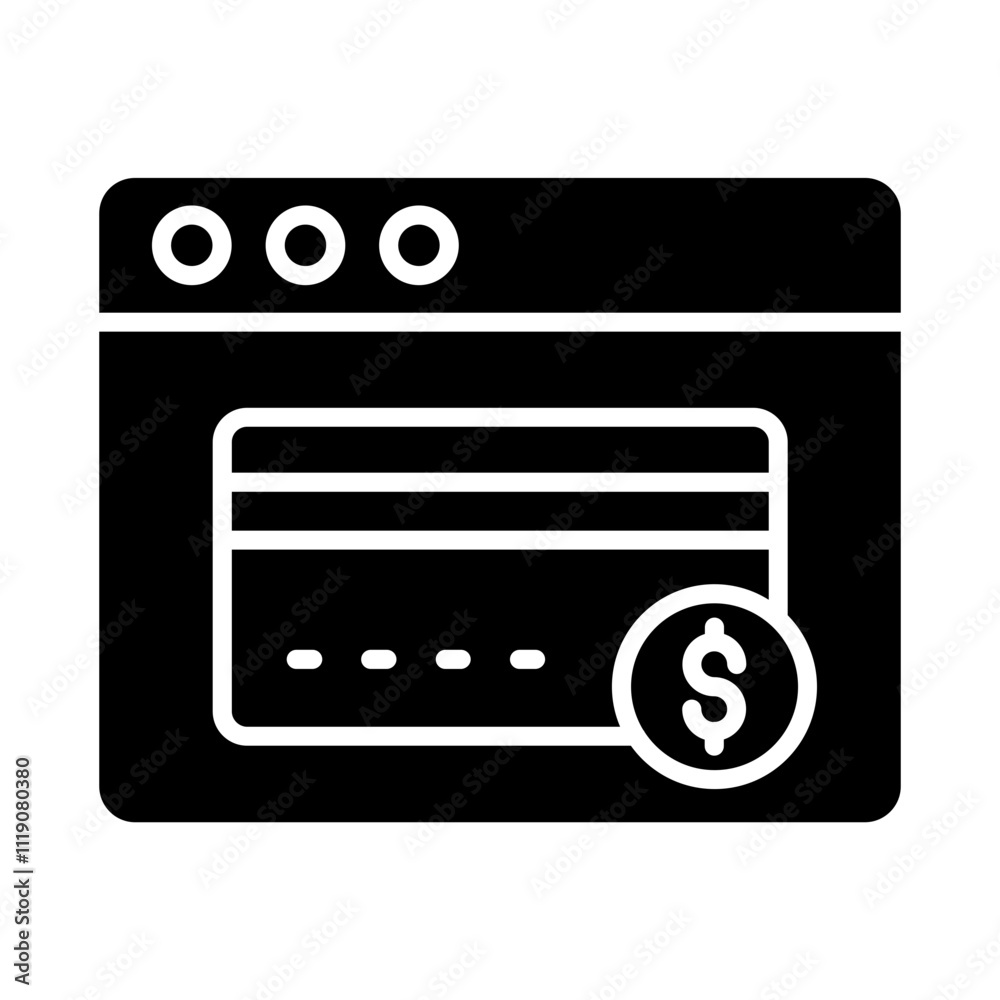 Fototapeta premium Online Payment Icon