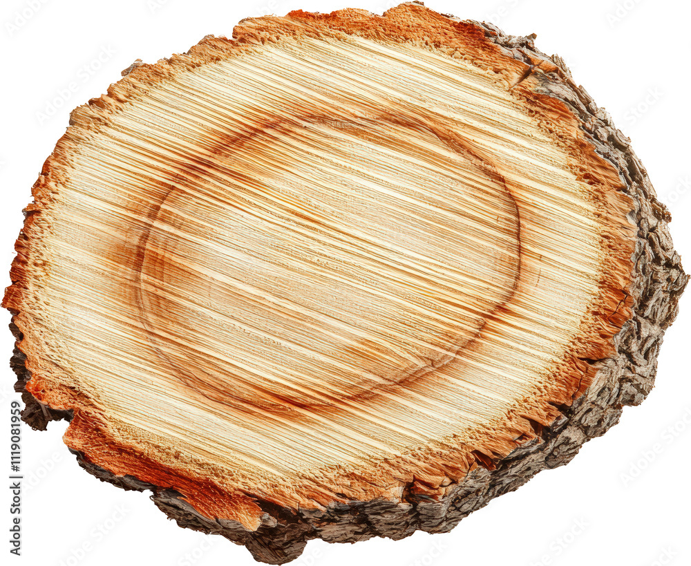 Close-up of a wood log cross-section Close-up of a wood log cross-section