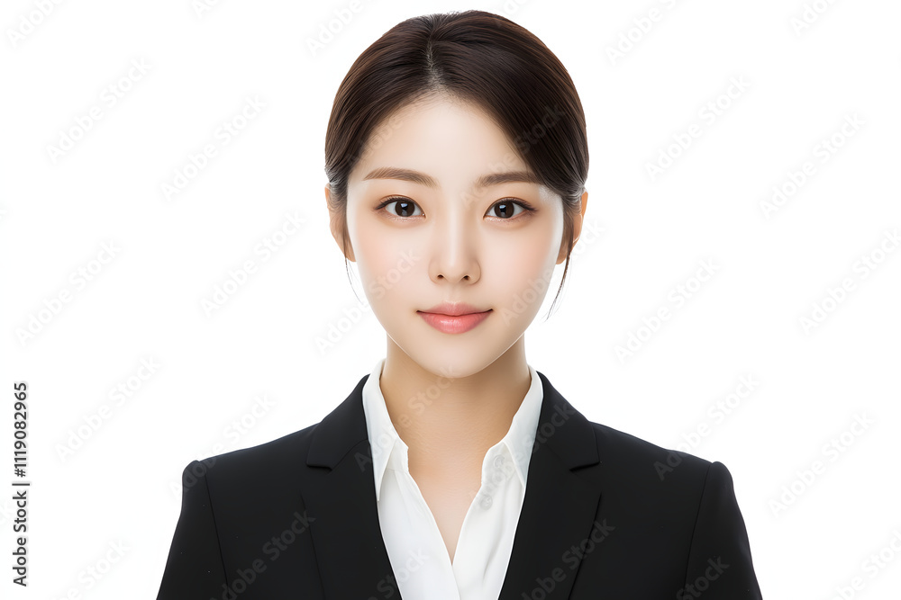 Business portraits of clean young women, certificate photos Business portraits of clean young women, certificate photos