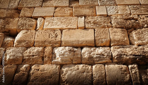 Jerusalem wall close up background photo