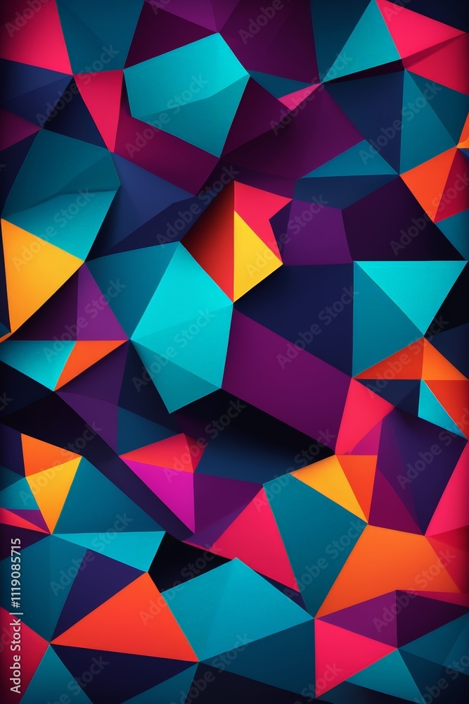 Fototapeta premium a close up of a colorful background with many different shapes