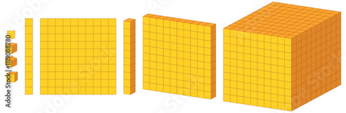 Mathematical Blocks and Units Illustration