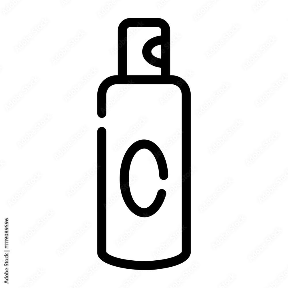 hair spray Line Icon hair spray Line Icon