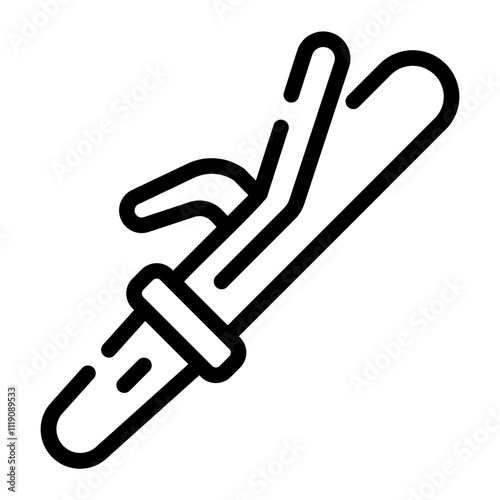 hair curler Line Icon