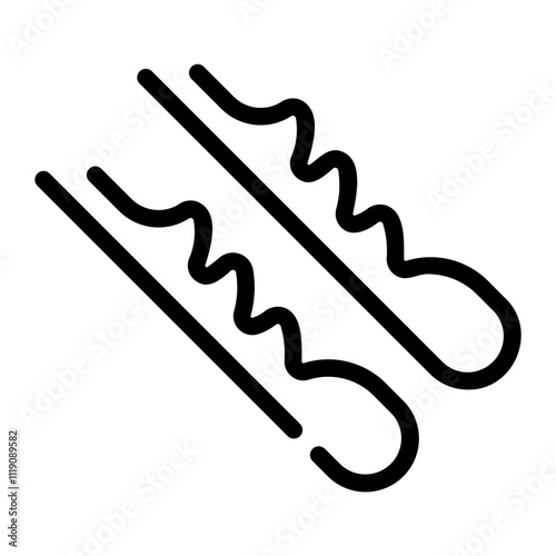 hair pin Line Icon